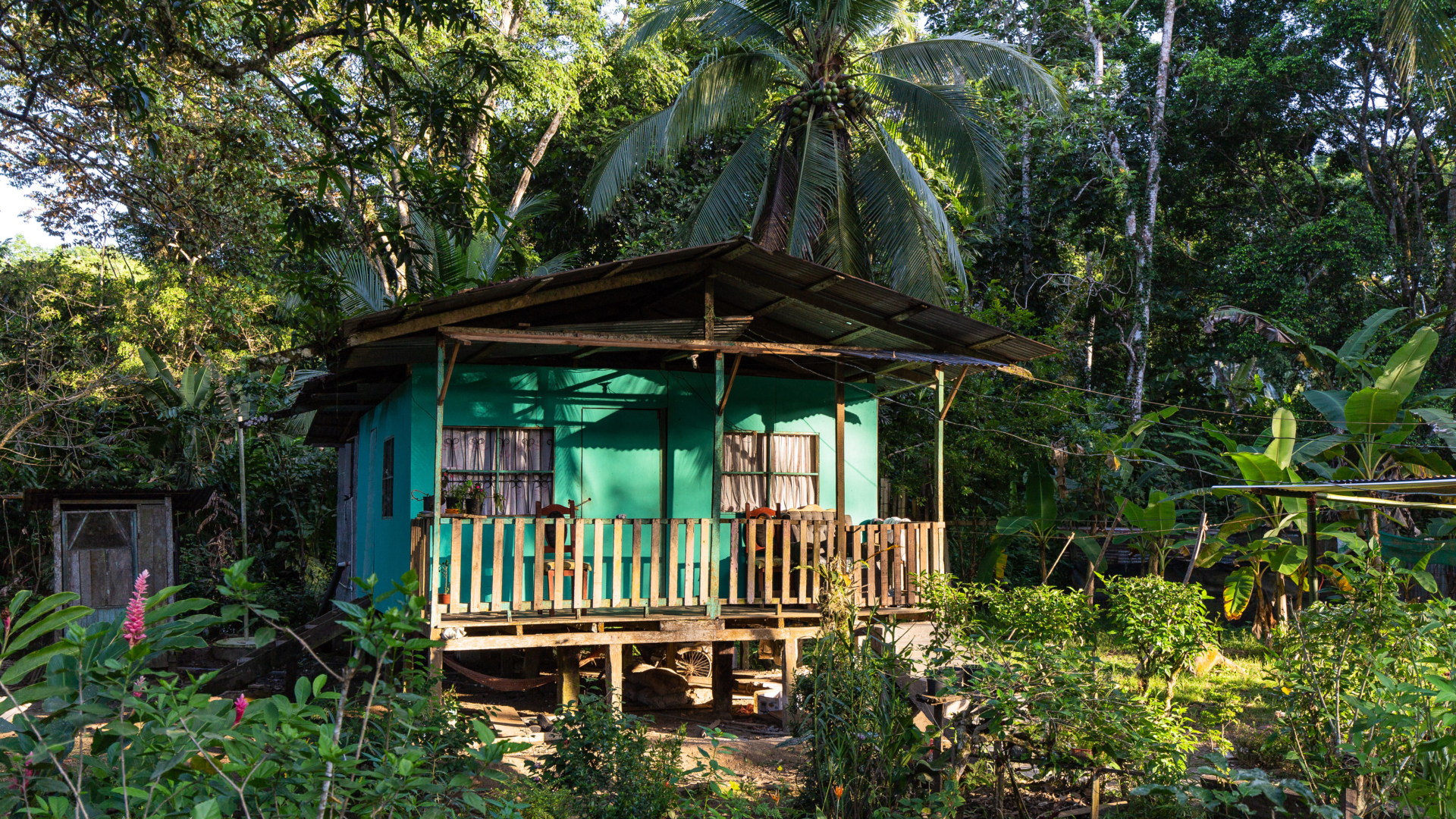 maison typique de la côte Caraïbe du Costa Rica